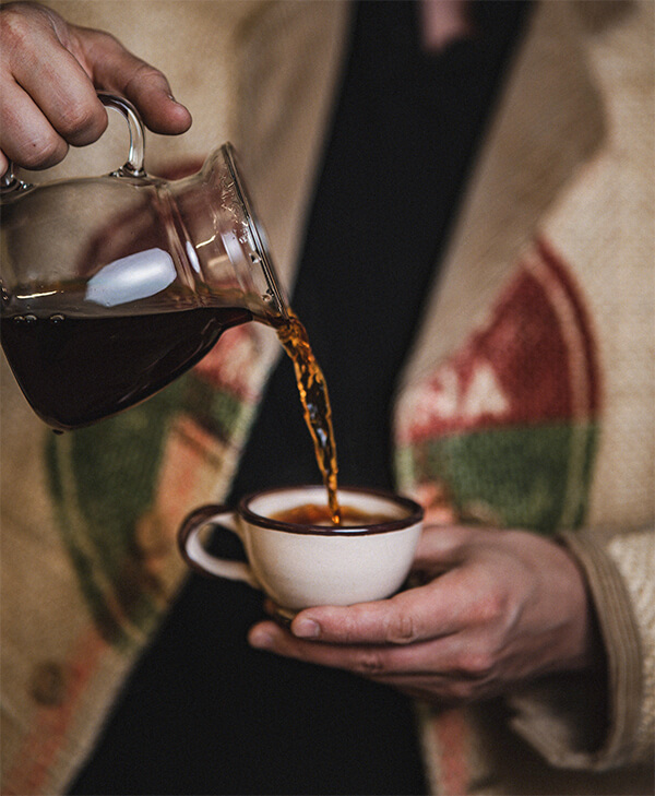 French press káva